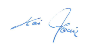 Unterschrift Bürgermeister Kai Louis