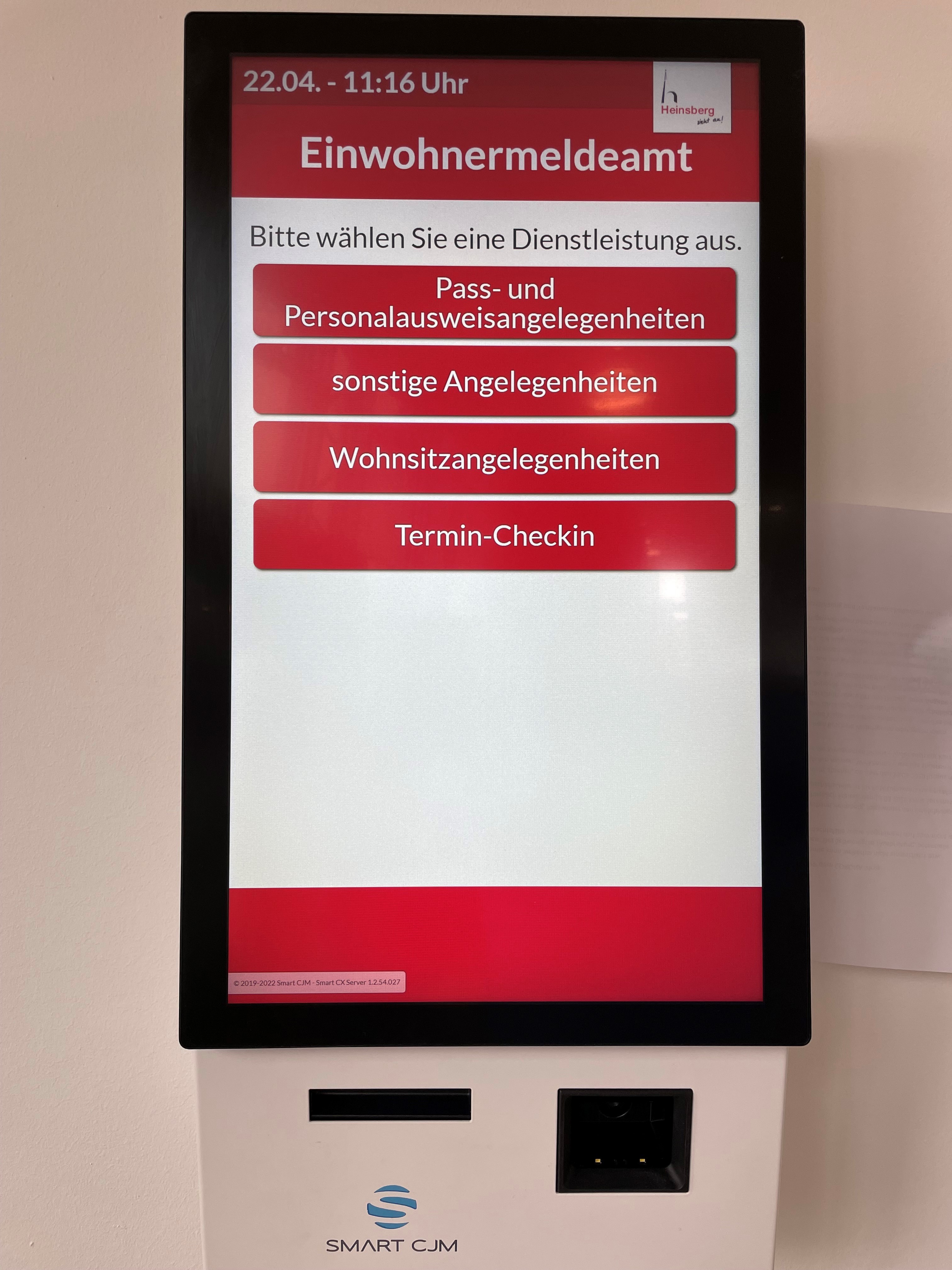 Terminal Einwohnermeldeamt