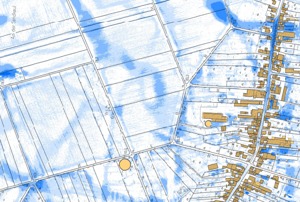 Starkregengefahrenkarte