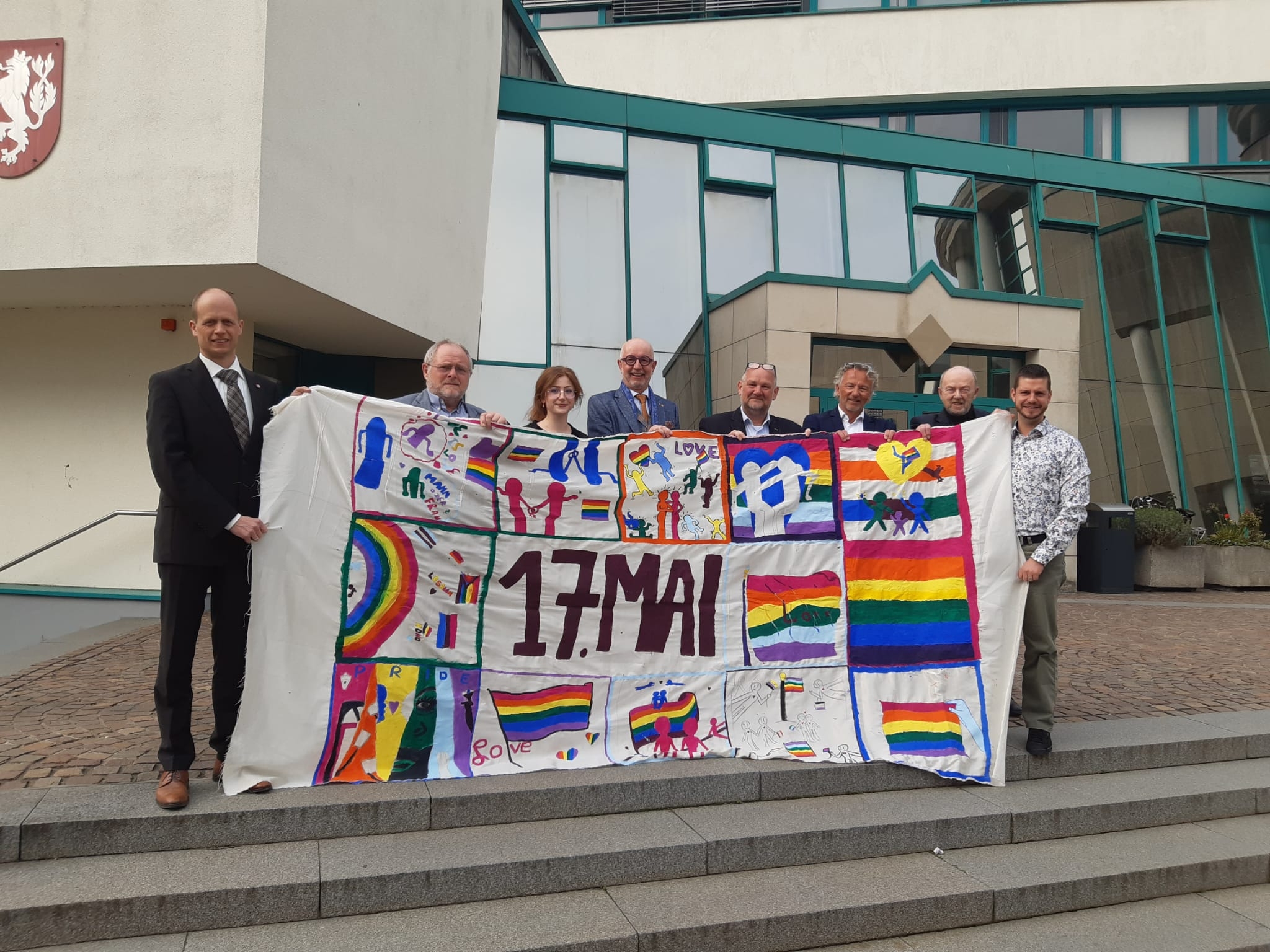 Regenbogenfahne Stadt Heinsberg