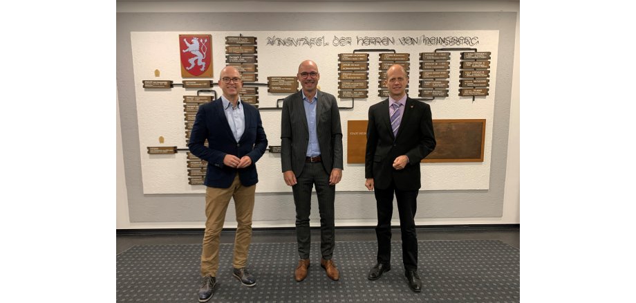 Michael Schmitz, Winfried Houben, Bürgermeister Kai Louis