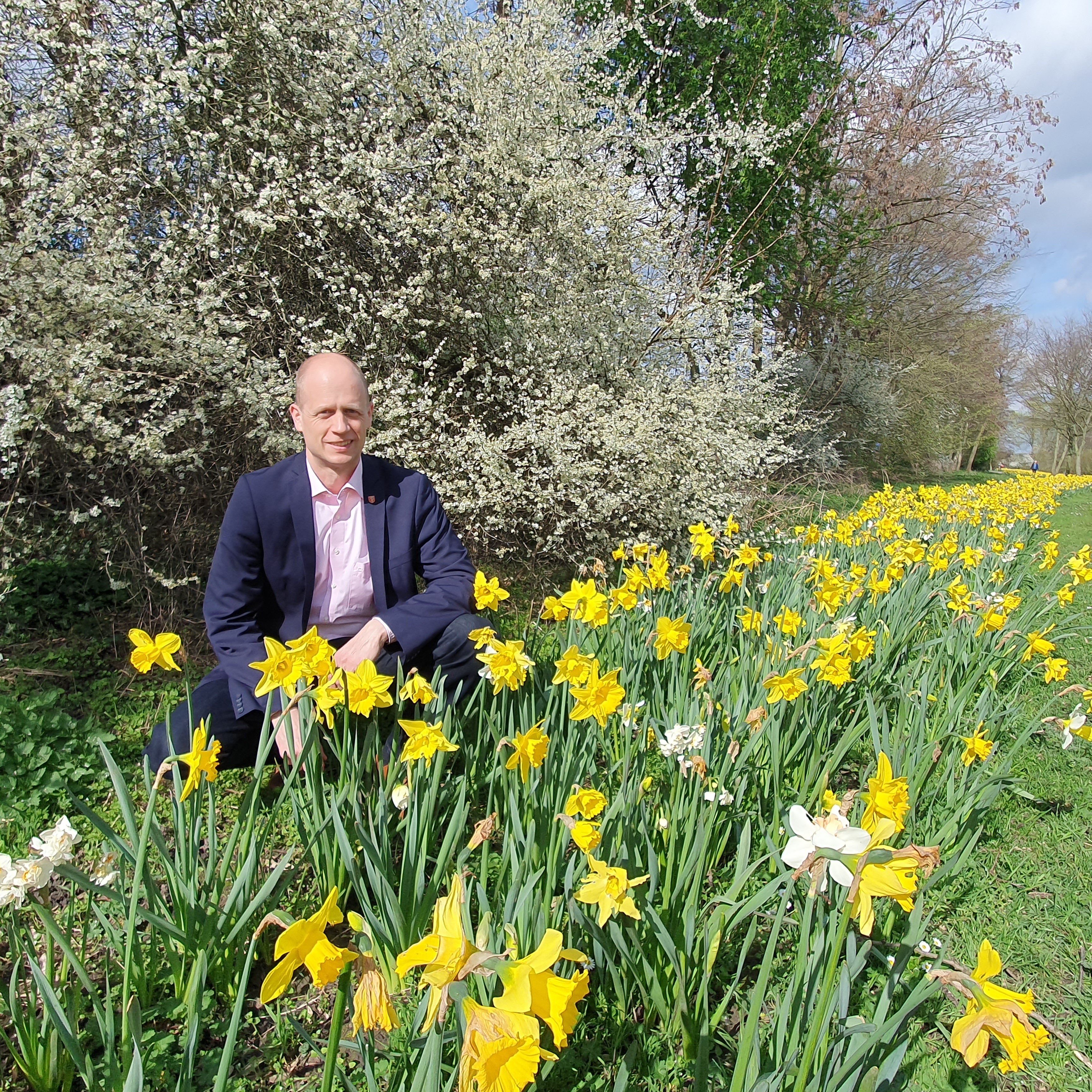 Bürgermeister Kai Louis am Lago Laprello