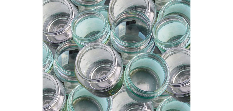 Altglas für den Container