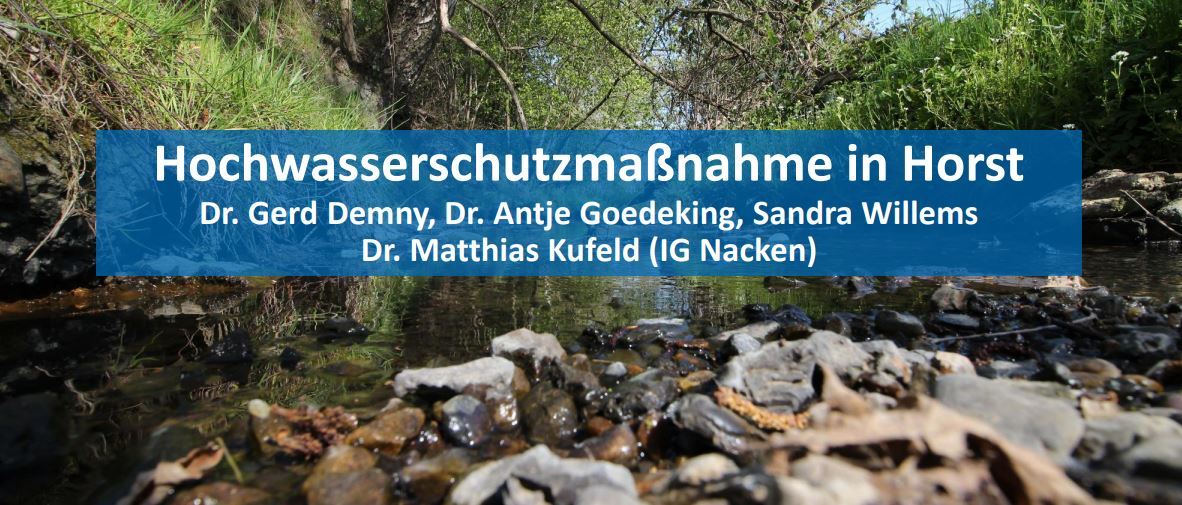 Hochwasserschutzmaßnahme in Horst
