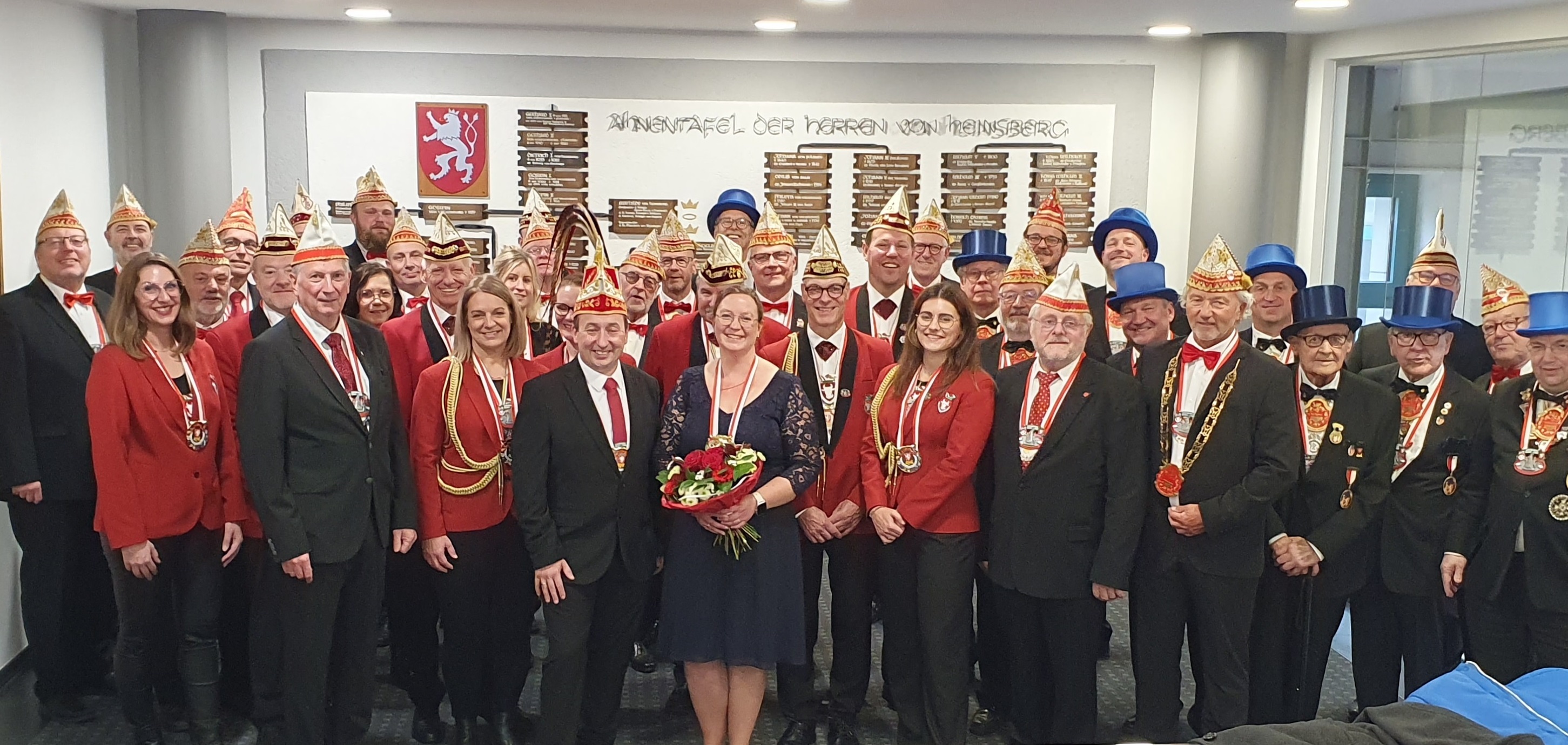 Begrüßung des Stadtprinzenpaares im Rathaus