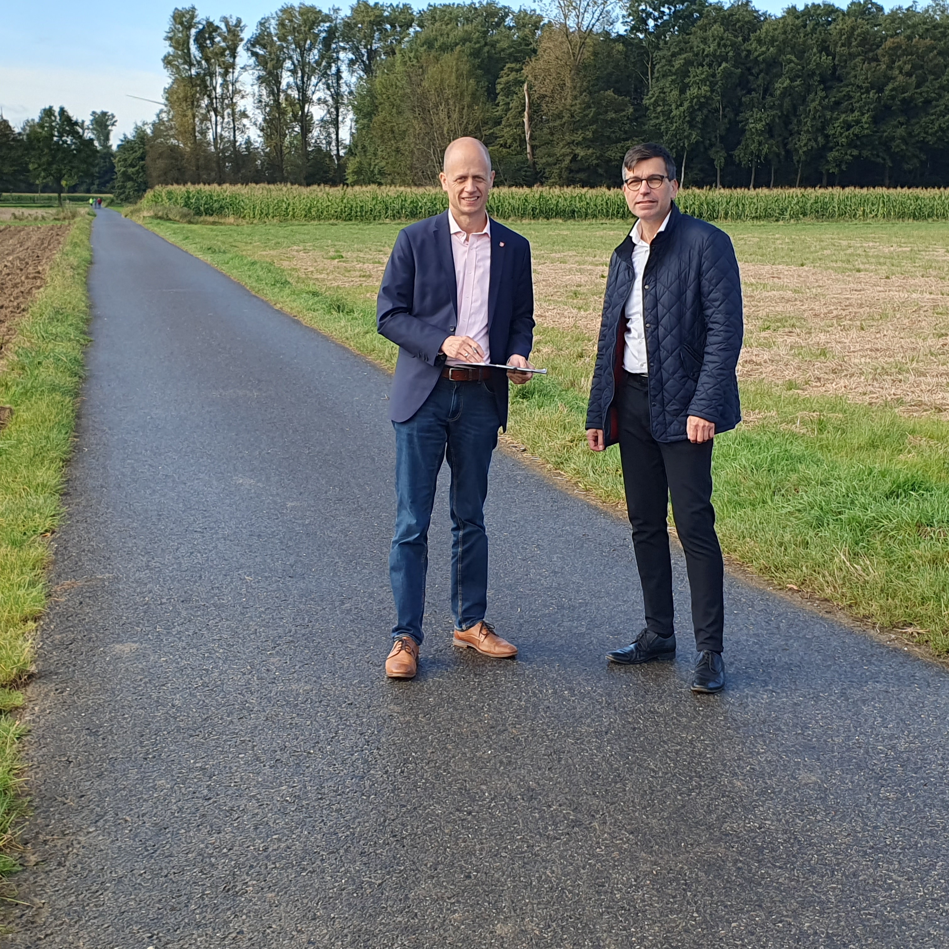 Bürgermeister Kai Louis und Technischer Beigeordneter Peter Sangermann