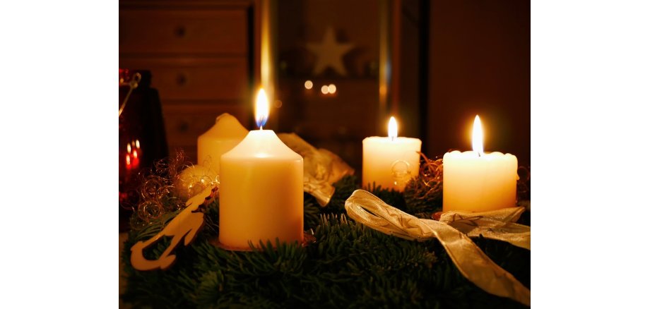 Adventskranz Kerzen