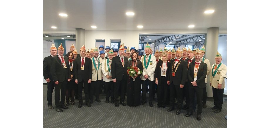 Empfang Stadtprinzenpaar Vossen im Rathaus