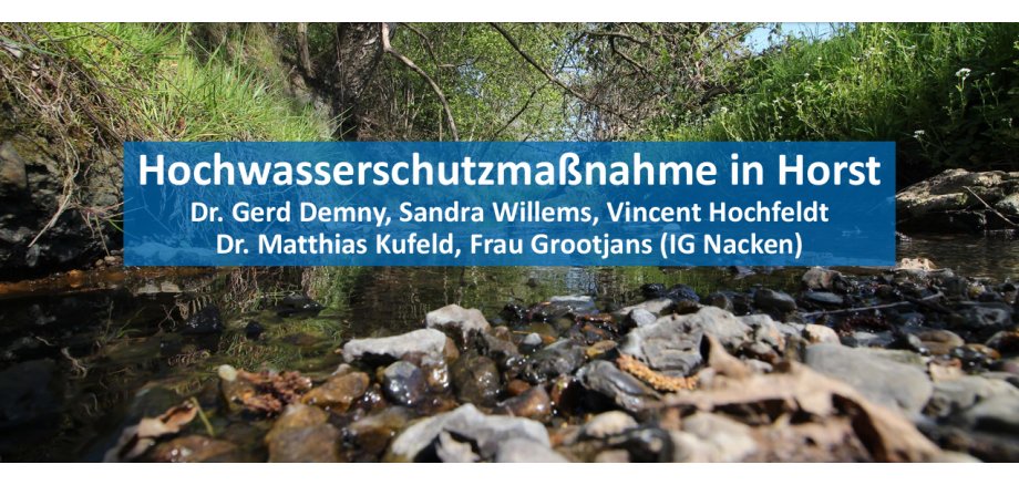 Hochwasserschutz Horst