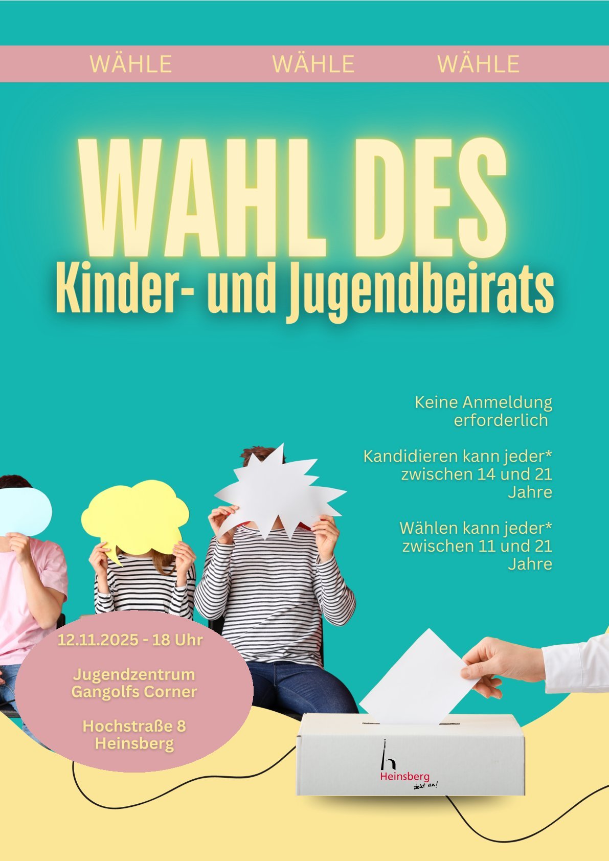Plakat Kinder- und Jugendbeiratswahl