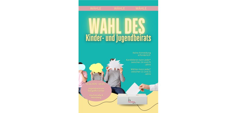 Plakat Kinder- und Jugendbeiratswahl