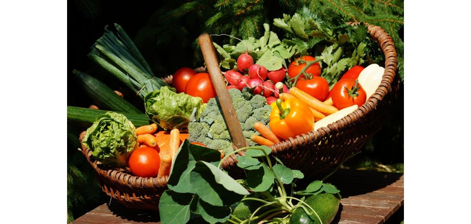 Gemüsekorb Wochenmarkt