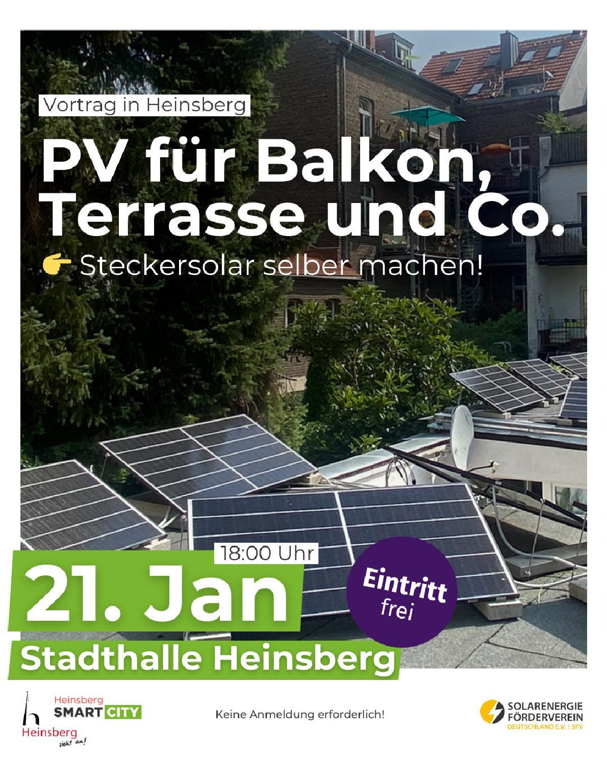 Plakat Steckersolar-Förderung