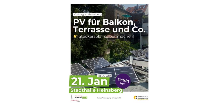 Plakat Steckersolar-Förderung