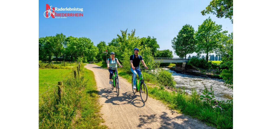 Radfahrer am Niederrhein