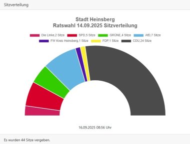 Sitzverteilung Rat 2025